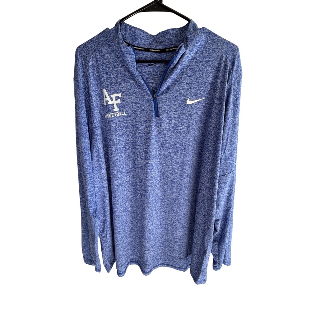 Nike Dri‎ Fit Quarter Zip Pullover AF Basketball Blue XXL Training